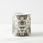 神秘的なビクトリアンユニコーン:魅惑されたフローラ コーヒーマグカップ (中央)