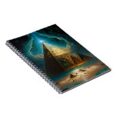 神秘的なピラミッドの幻想的な芸術 ノートブック (右側)