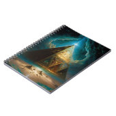 神秘的なピラミッドの幻想的な芸術 ノートブック (左側)