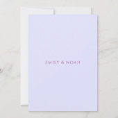 神秘的なピンクブルーサンスタームーン天文学宇宙 招待状 (裏面)