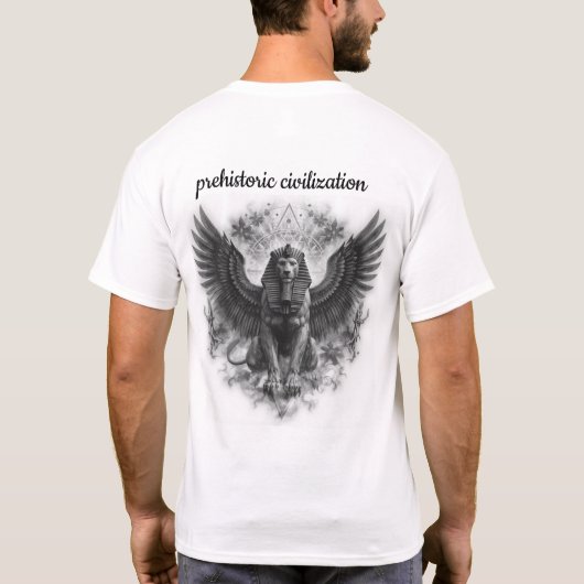 神秘的なファラオ メンズTシャツ 古代エジプト Tシャツ (裏面)