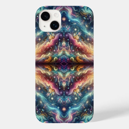 神秘的なファンタジーカラフルな天界の遥かなる城 Case-Mate iPhoneケース (裏面)