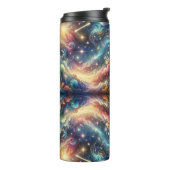 神秘的なファンタジーカラフル天空の遠くの城 タンブラー (回転左)