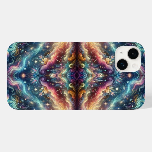 神秘的なファンタジーカラフル天空の遠くの城 Case-Mate iPhoneケース (裏面 (横))