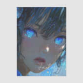 神秘的なファンタジーガール - オーシャンアートの美学 薄葉紙 (正面)
