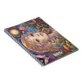 神秘的なファンタジーガール – カスタムマジカル ノートブック (右側)