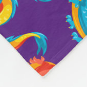 神秘的なファンタジー愛好家のためのドラゴンブランケット フリースブランケット (角)