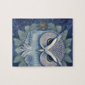 神秘的なファンタジー林フクロウ ジグソーパズル (横)