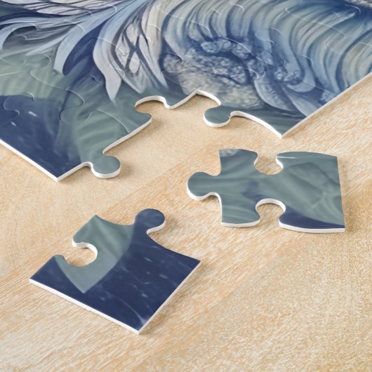 神秘的なファンタジー林フクロウ ジグソーパズル (側面)