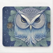 神秘的なファンタジー林フクロウ マウスパッド (正面)