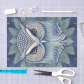 神秘的なファンタジー林フクロウ 薄葉紙 (クラフト)