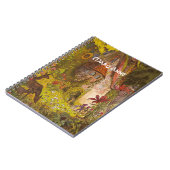 神秘的なファンタジー格言フォレストホーム ノートブック (左側)