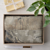 神秘的なフクロウ天文字スペルバインドされたデコページ 薄葉紙 (ギフト)