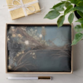 神秘的なフクロウ真夜中の星のデコページ 薄葉紙 (ギフト)