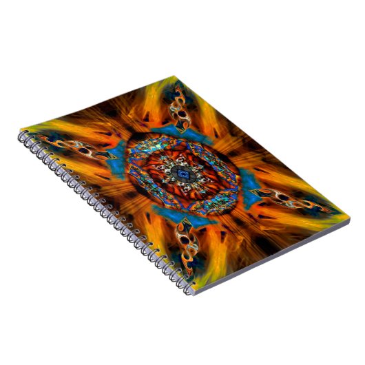 神秘的なフラクタル螺旋ノートブック ノートブック (右側)