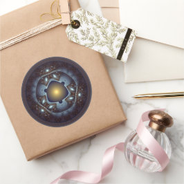 神秘的なフリル模様 ラウンドシール