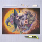 神秘的なフローラ魔女 薄葉紙 (クラフト)