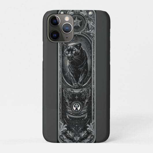 神秘的なブラックパンサータロットカード – 暗いファンタジー Case-Mate iPhoneケース (裏)