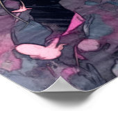 神秘的なブルーアイズキッテン |かわいい猫 ポスター (角)