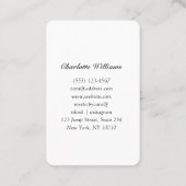 神秘的なブルーウーマン 名刺 (裏面)