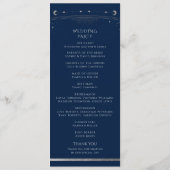 神秘的なブルーシルバーサンスタームーン宇宙結婚ズ プログラム (裏面)