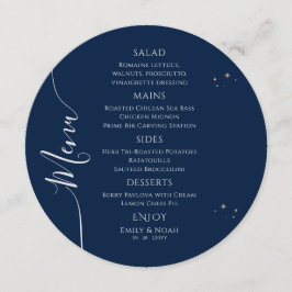 神秘的なブルーシルバーサンムーンスターズ宇宙結婚ズ メニュー