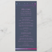 神秘的なブルーパープルサンムーン天文学宇宙 プログラム (正面)