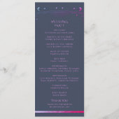 神秘的なブルーパープルサンムーン天文学宇宙 プログラム (裏面)