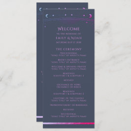 神秘的なブルーパープルサンムーン天文学宇宙 プログラム