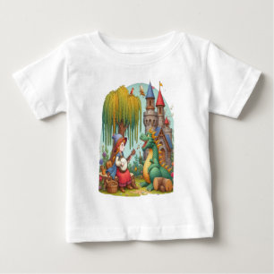 神秘的なプリンセスのドラゴン・セレナーデ ベビーTシャツ
