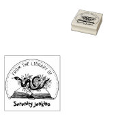 神秘的なヘビの花の図書館から ラバースタンプ (押印)