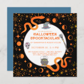 神秘的なヘビ魔女ハロウィンスプオクタキュラパーティーI 招待状 (正面/裏面)