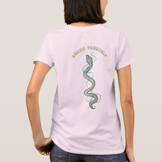 神秘的なヘビ Tシャツ (裏面)