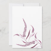 神秘的なボホの水の色の多肉性結婚の 招待状 (裏面)