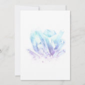 神秘的なボホクリスタルムーンウェディング日付を保存 セーブザデート (裏面)