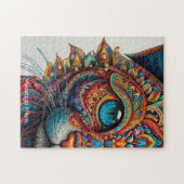 神秘的なボホフェイネキャットマンダラ ジグソーパズル (横)