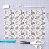 神秘的なボホラベンダーアネモーンムーンとボトル 薄葉紙 (クラフト)