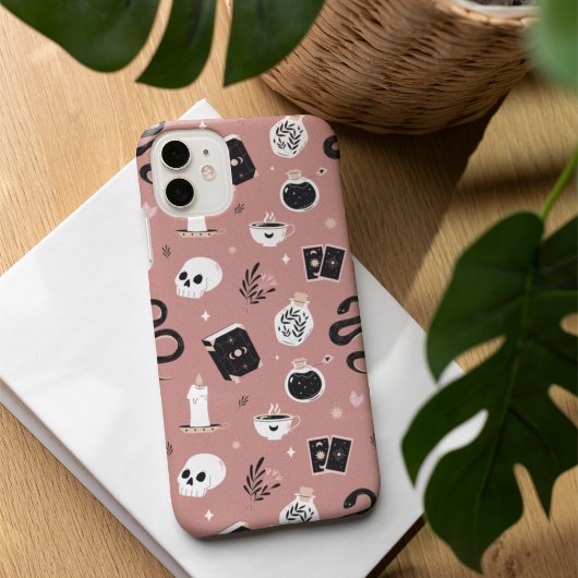 神秘的なボホ結晶スカルスネークパターン Case-Mate iPhoneケース