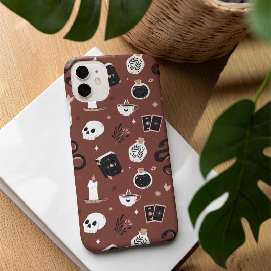 神秘的なボホ結晶スカルスネークパターン Case-Mate iPhoneケース