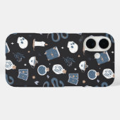 神秘的なボホ結晶スカルスネークパターン Case-Mate iPhoneケース (裏面 (横))