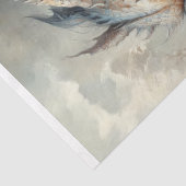 神秘的なボンドの女性とドラゴンの調和デコページ 薄葉紙 (詳細)