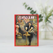 神秘的なマジシャンのポスターを磨く ポストカード (スタンド正面)