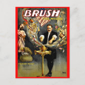 神秘的なマジシャンのポスターを磨く ポストカード (正面)