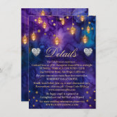 神秘的なマラケシュナイトランタン結婚ズ詳細 エンクロージャーカード (正面/裏面)