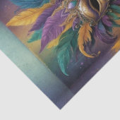 神秘的なマルディグラスマスクデクページ | 鮮やか 薄葉紙 (詳細)