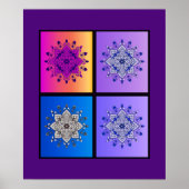 神秘的なマンダラカルテット：夕日から真夜中 ポスター (正面)