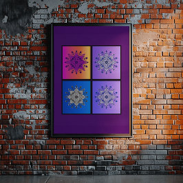 神秘的なマンダラカルテット：夕日から真夜中 ポスター