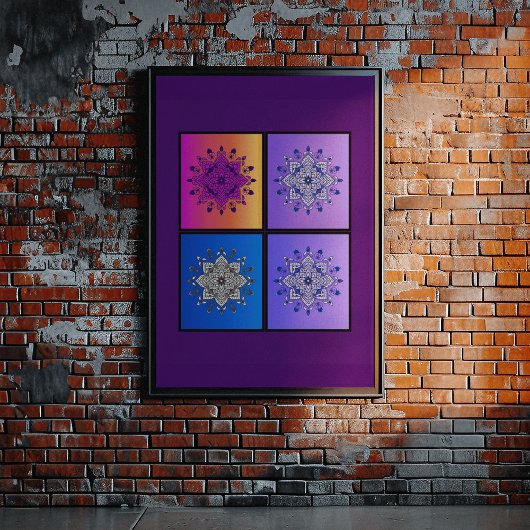 神秘的なマンダラカルテット：夕日から真夜中 ポスター