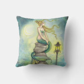 神秘的なマーメイドファンタジーアート枕 クッション (裏面)
