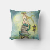 神秘的なマーメイドファンタジーアート枕 クッション (正面)